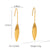 IG Style Droplet Geometric Stainless Steel Electroplating Earrings