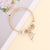 Women Bowknot Heart Alloy Electroplating Bracelets