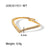 Women IG Style Heart Geometric Stainless Steel 18K Gold Plated Rings