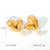 IG Style Heart Geometric Stainless Steel Electroplating Earrings