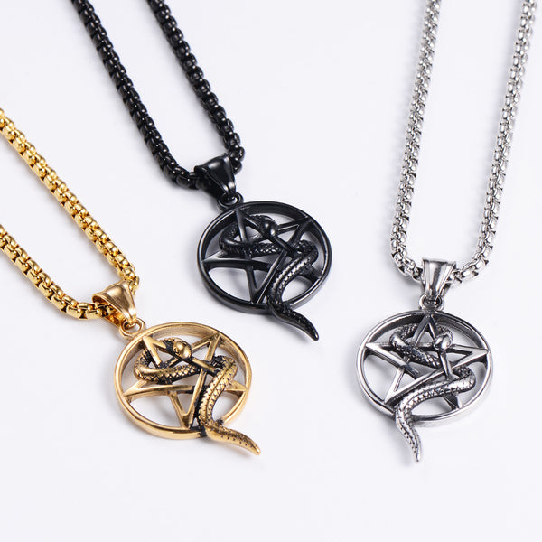 Retro Unisex Vintage Metal Retro Vintage Geometric Stainless Steel Electroplating Pendants