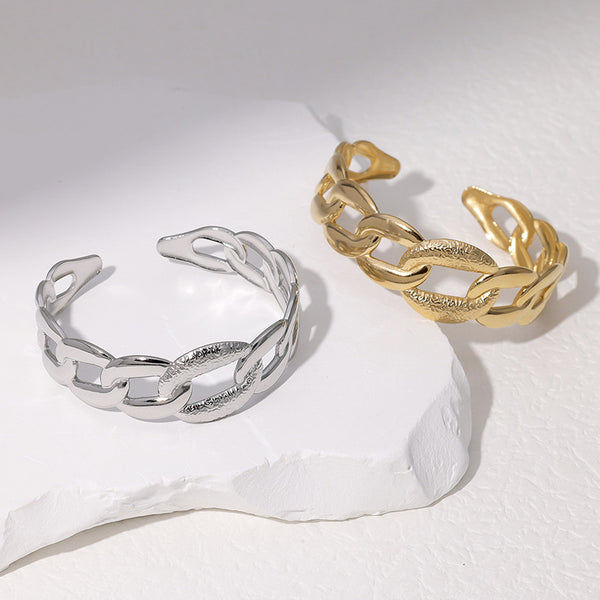 Chain Stainless Steel Electroplating Bangles