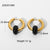 IG Style Circle Stainless Steel 18K Gold Plated Earrings