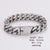 Expressive Men Stripe Circle Round Geometric Stainless Steel Electroplating Bracelets