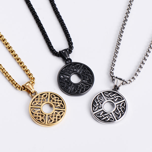 Unisex Metal Retro Vintage Geometric Stainless Steel Electroplating Pendants