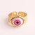 IG Style Women Glasses Eye Copper Electroplating Rings