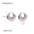 IG Style Circle Geometric Stainless Steel 18K Gold Plated Earrings