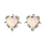 Vintage Fashion Retro Droplet Heart Stainless Steel 18K Gold Plated Jewelry Sets