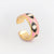 Women Metal Mixed Color Eye Eye Rings