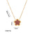 Minimalist Flower Titanium Steel 18K Gold Plated Necklaces