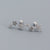 925 Sterling Silver Korean Star Star Silver Diamond Inlay Stud Earrings