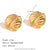 Fashion Circle Ellipse Geometric Stainless Steel Electroplating Earrings