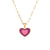 Fashion Round Insect Geometric Heart Stainless Steel 18K Gold Plated Necklaces