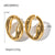 IG Style Irregular Geometric Stainless Steel 18K Gold Plated Earrings