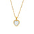 Fashion Heart Geometric Stainless Steel 18K Gold Plated Necklaces