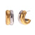 Fashion Round Geometric Stainless Steel 18K Gold Plated Earrings