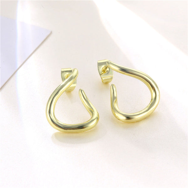 Women Minimalist Geometric Copper Electroplating Earrings