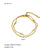 Women IG Style Tennis / Diamond Line Chain Irregular Twisted Circle Geometric U-Shape Stainless Steel Electroplating Bracelets