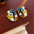 Retro Vintage Flower Flower Pearl Oil Dripping Earrings