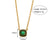 Fashion Ellipse Quadrilateral Round Geometric Stainless Steel 18K Gold Plated Necklaces