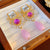 Luxurious Quadrilateral Geometric Flower Artificial Pearl Diamond Inlay Earrings