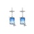 Cute Quadrilateral Geometric Copper Diamond Inlay Earrings