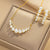 Moderate Luxury Round Geometric Artificial Pearl Electroplating Necklaces