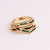 Expressive Women Geometric Copper Electroplating Rings