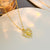 Heart Geometric Titanium Steel 18K Gold Plated Necklaces