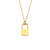 Fashion Letter Number Text Stainless Steel 18K Gold Plated Necklaces