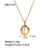 IG Style Pearl Geometric Stainless Steel 18K Gold Plated Necklaces