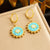 Retro Women Vintage Chain Stainless Steel Electroplating Jewelry Sets