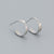 925 Sterling Silver Korean Geometric Silver Electroplating Stud Earrings