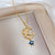 Korean Moon Geometric Stainless Steel Electroplating Necklaces