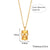 Fashion Quadrilateral Round Geometric Stainless Steel 18K Gold Plated Necklaces