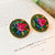 Women Round Geometric Alloy Electroplating Clip On Earrings