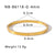 IG Style Ellipse Circle Round Stainless Steel Electroplating Bangles