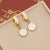 Fashion Heart Insect Stainless Steel Electroplating Earrings