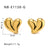 IG Style Heart Heart Stainless Steel Electroplating Earrings