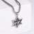 Men Metal Retro Vintage Star Stainless Steel Electroplating Pendants