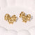 Minimalist Bowknot Bowknot Stainless Steel Electroplating Stud Earrings