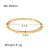 IG Style Circle Square Diamond Stainless Steel Electroplating Bangles