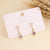 Women Minimalist Metal Flower Alloy Electroplating Stud Earrings