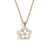 Fashion Petal Geometric Flower Stainless Steel Electroplating Necklaces