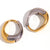 Fashion Ellipse Geometric Stainless Steel 18K Gold Plated Earrings