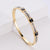 Women Korean Metal Diamond Stainless Steel Bangles