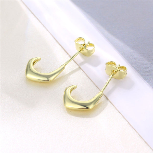 Women Minimalist Geometric Copper Electroplating Earrings