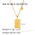 IG Style Zodiac Sign Geometric Stainless Steel Electroplating Necklaces