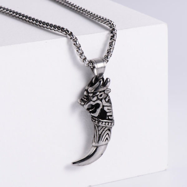 Hip Hop Men Metal Chain Chinese Zodiac Animal Stainless Steel Pendants