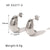 IG Style Circle Irregular Heart Heart Geometric U-Shape Titanium Steel Electroplating Earrings